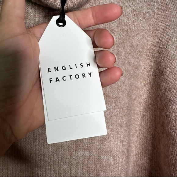 English Factory | Taupe Turtleneck Sweater Size Large NWT - Picture 6 of 8